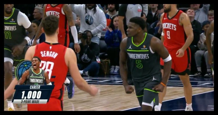  23歲186天！愛德華茲成NBA歷史上最年輕投進(jìn)1000記三分球員