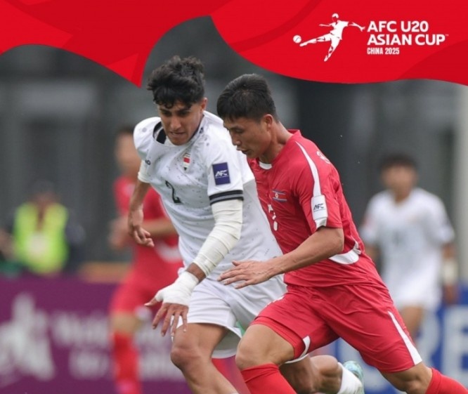  U20亞洲杯-上屆亞軍伊拉克1-1戰(zhàn)平朝鮮，后者控球率僅34%