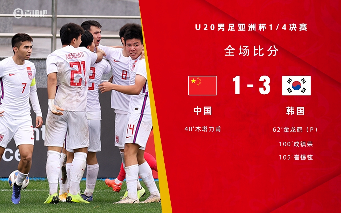  復仇！U22國足絕殺復仇韓國，2年前U20亞洲杯加時憾負無緣世青賽