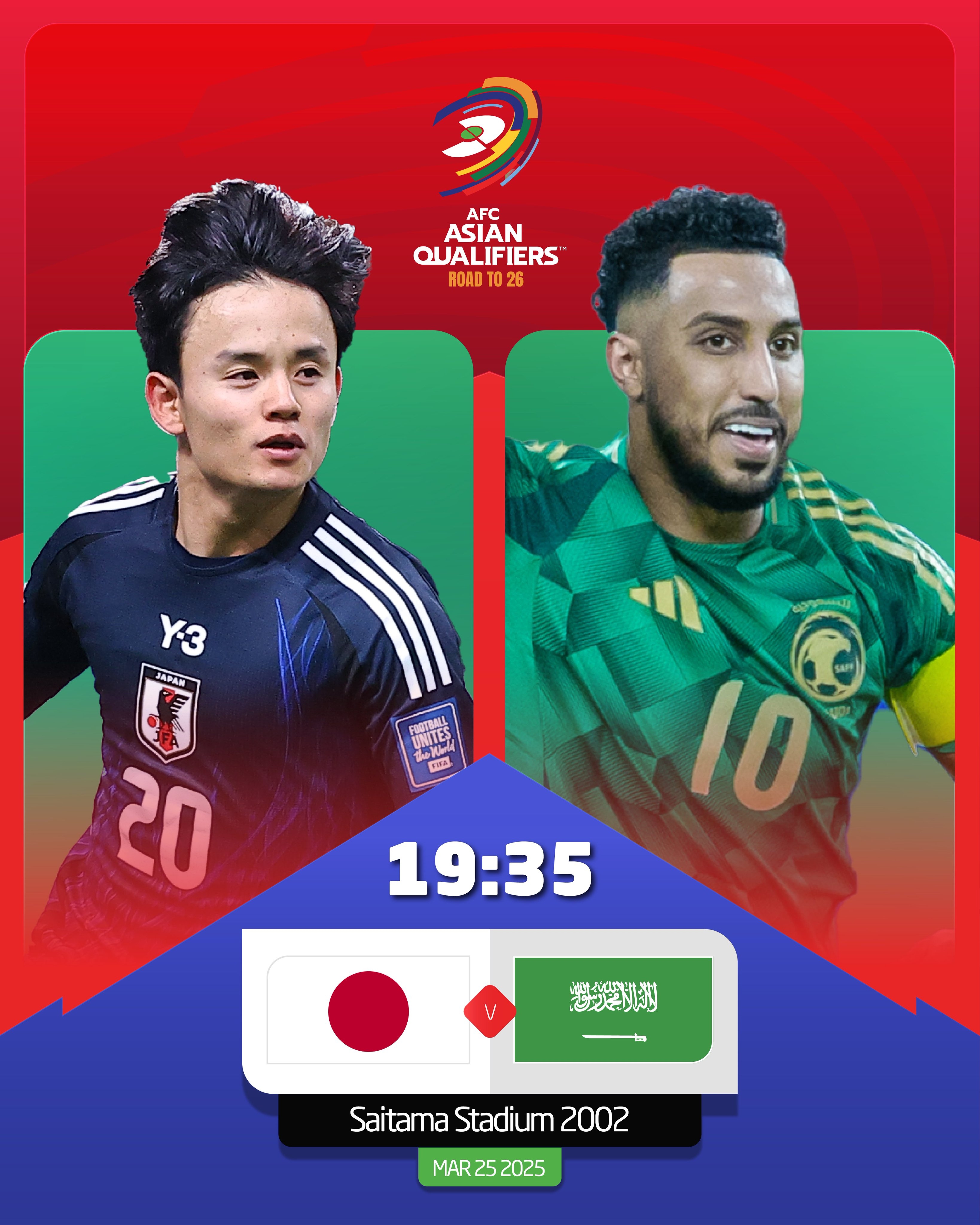  日本vs沙特首發(fā)：久保建英、前田大然、遠(yuǎn)藤航出戰(zhàn)，多薩里先發(fā)