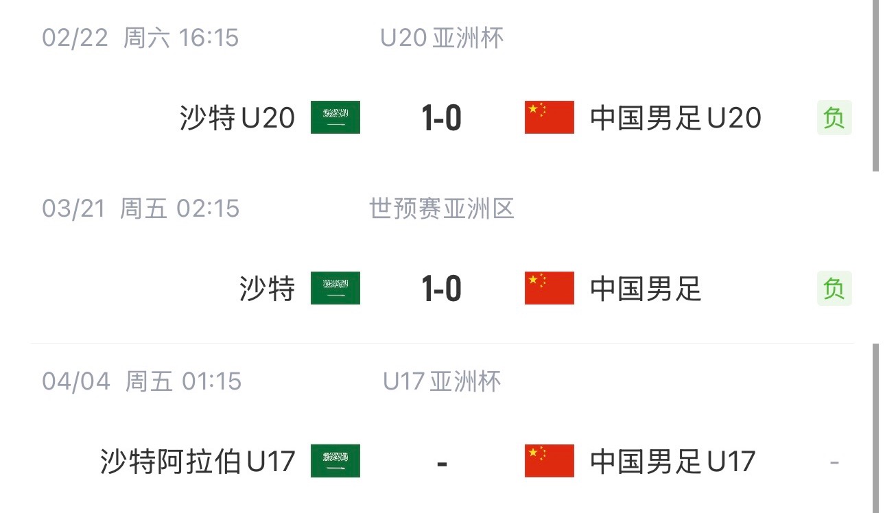  國(guó)字號(hào)三遇沙特！國(guó)少U17亞洲杯首戰(zhàn)對(duì)陣沙特，此前國(guó)足&國(guó)青均負(fù)